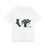 Love Paw T-Shirt — Distressed Paw Print Pet Lover Tee
