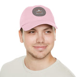 Hat with Leather Patch — "for the love of pets"