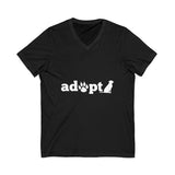 Adopt a Pet V-Neck Unisex Jersey Tee