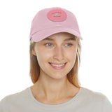 Hat with Leather Patch — "for the love of pets"