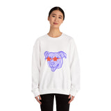Purple Dog Love Crewneck Sweatshirt