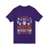 Pet Lovers Paw Print V-Neck Tee
