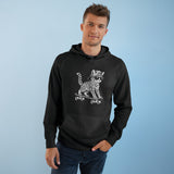 Cool Skateboarding Cat Hoodie — Retro Cat on Skateboard Pullover