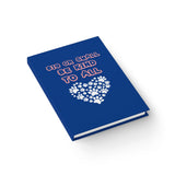 Journal — "Big or Small Be Kind to All" Paw Heart Notebook