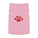 paw print pet tank top