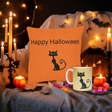 Matching Halloween Pet Tank Top & Matching Clip-On Collar Bundle Halloween Black Cat Pillow & Mug Set Bundle