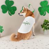 st patrick day clover pet tank top