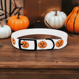 pumkin print dog collars