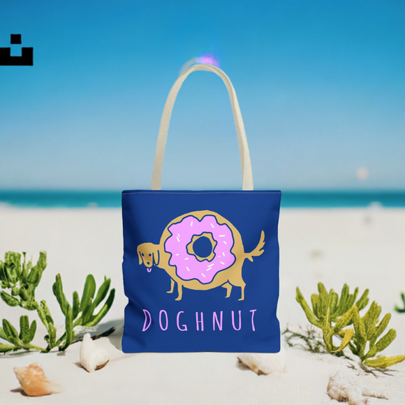Funny Dog Tote Bag - 'Doughnut' Design for Pet Lovers