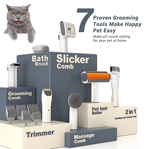 Bunfly Pet Clipper Grooming Kit and Vacuum Picks Up 99% Pet