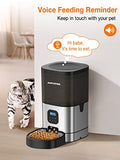 Anthter Automatic Dog Feeder, Cat Feeder, 9L Pet Dog Food Dispenser with Customize Feeding Schedule, Voice Recording, Extra Large Auto Pet Feeder 1-4 Meals per Day, Cats, Small and Medium Dogs
