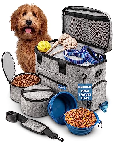 bark and meow premium pet travel tote carrier bag Rubyloo The Original Doggy Bag™