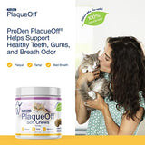 ProDen PlaqueOff Soft Chews with Natural Kelp - for All Breed Cats - Supports Normal, Healthy Teeth, Gums, and Breath Odor in Cats - 45 Soft Chews