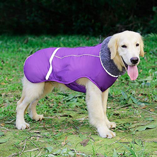 QBLEEV Warm Dog Coat Reflective Dog Jacket Waterproof Dog Winter Coat Dog Pawshop