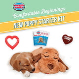 Original Snuggle Puppy Heartbeat Stuffed Toy - Pet Anxiety Relief and Calming Aid - Biscuit - New Puppy Starter Kit (Neutral)