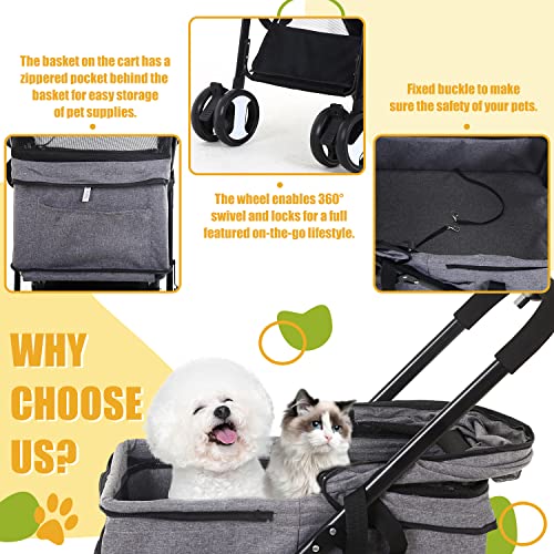 how to make a dog stroller Dog Stroller 3-in-1 Folding Dog Stroller for Medium Small Dogs Pet Str – Dog  Pawshop