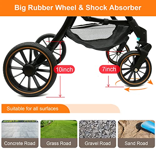 dog stroller rubber wheels Dog Strollers for Small Medium Dogs