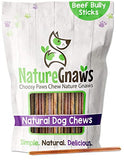 Nature Gnaws Extra Thin Bully Sticks for Dogs - Premium Natural Beef Bones - Long Lasting Dog Chew Treats for Small Dogs & Puppies - Rawhide Free - 6 Inch (25 Count)
