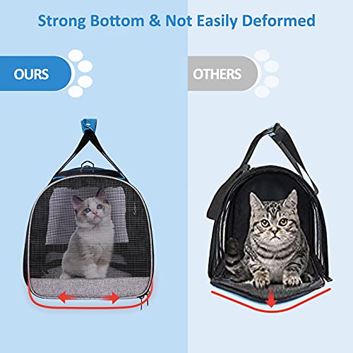 BurgeonNest Cat Carrier for Large Cats 20 lbs, Soft-Sided Pet Carrier for  Small Dogs Medium Cats Under 25 lbs, Puppy Travel Bag with Big Storage Bag