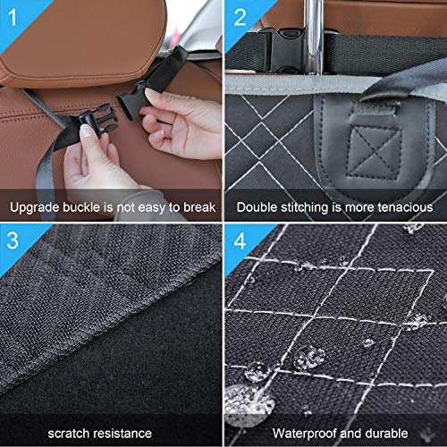 BRONZEMAN Pet Cargo Cover Liner for SUV and Car Non Slip Waterproof Do Dog Pawshop