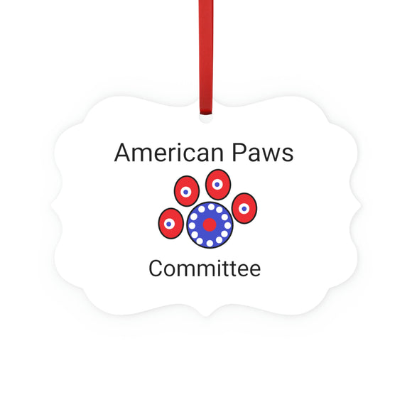 American paws committee Metal Plaque Ornament